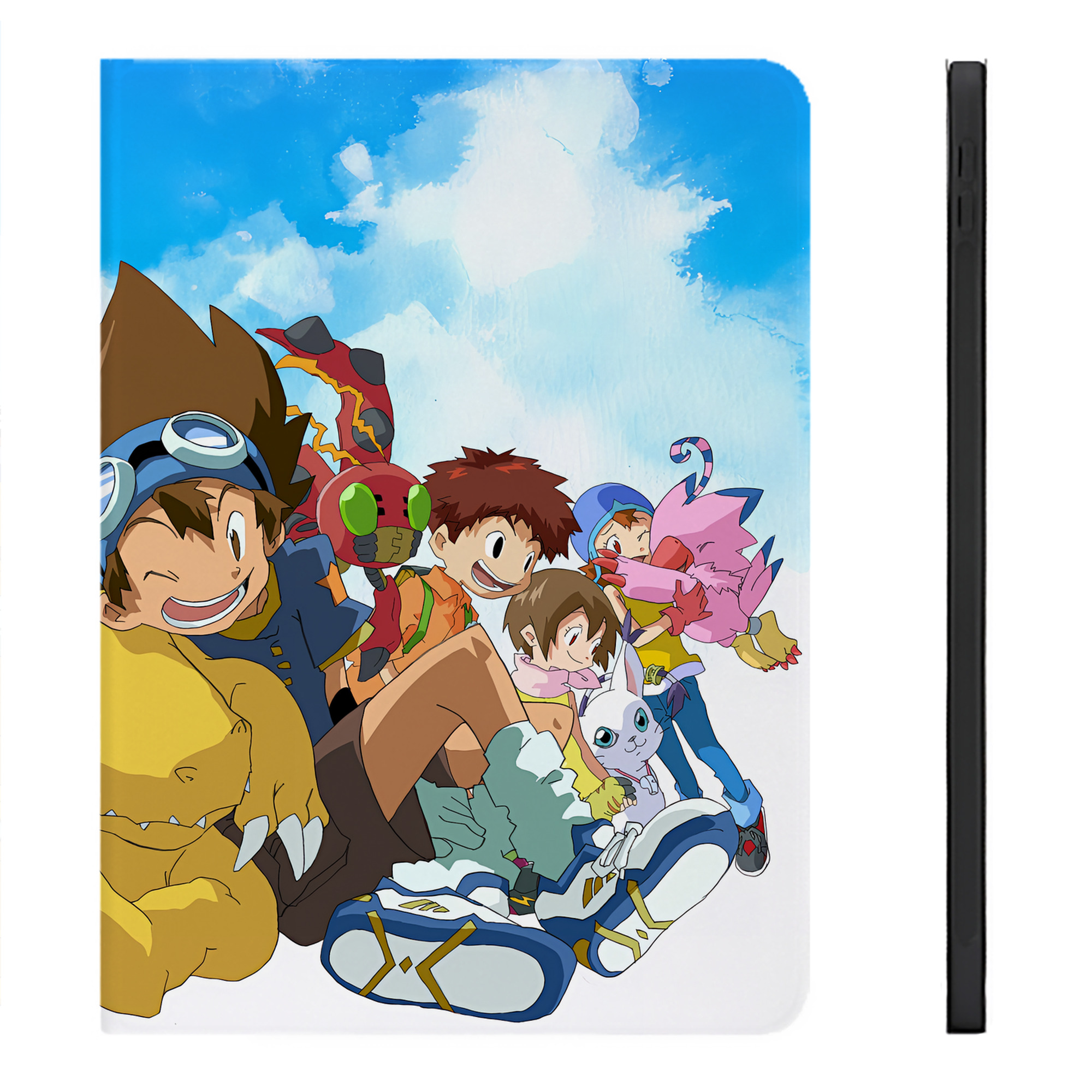 （画像用） Digimon デジタルモンスター/デジモン IPadケース ペンホルダー付き ブックスタイルデザイン